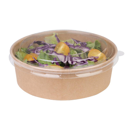 Fiesta Compostable Round Kraft Salad Bowls 500ml (Pack of 300) • PAS-FB196