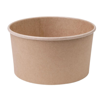 Fiesta Compostable Round Kraft Salad Bowls 1000ml (Pack of 300) • PAS-FB198