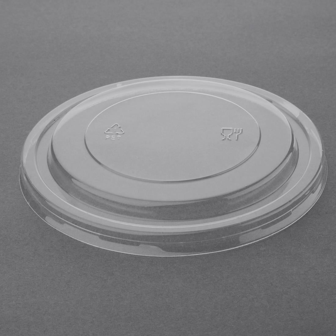 Fiesta Recyclable PET Round Salad Bowl Lids (300 Pack) (Pack of 300) • PAS-FB199