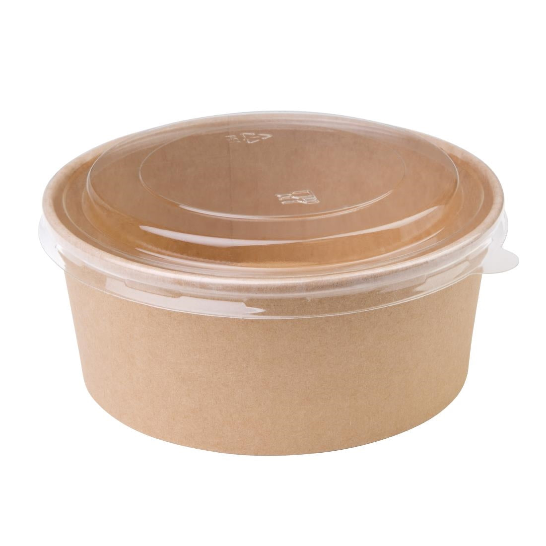 Fiesta Recyclable PET Round Salad Bowl Lids (300 Pack) (Pack Quantity: 300 | Fits FB196, FB197 and FB198 Salad Bowls) • PAS-FB199