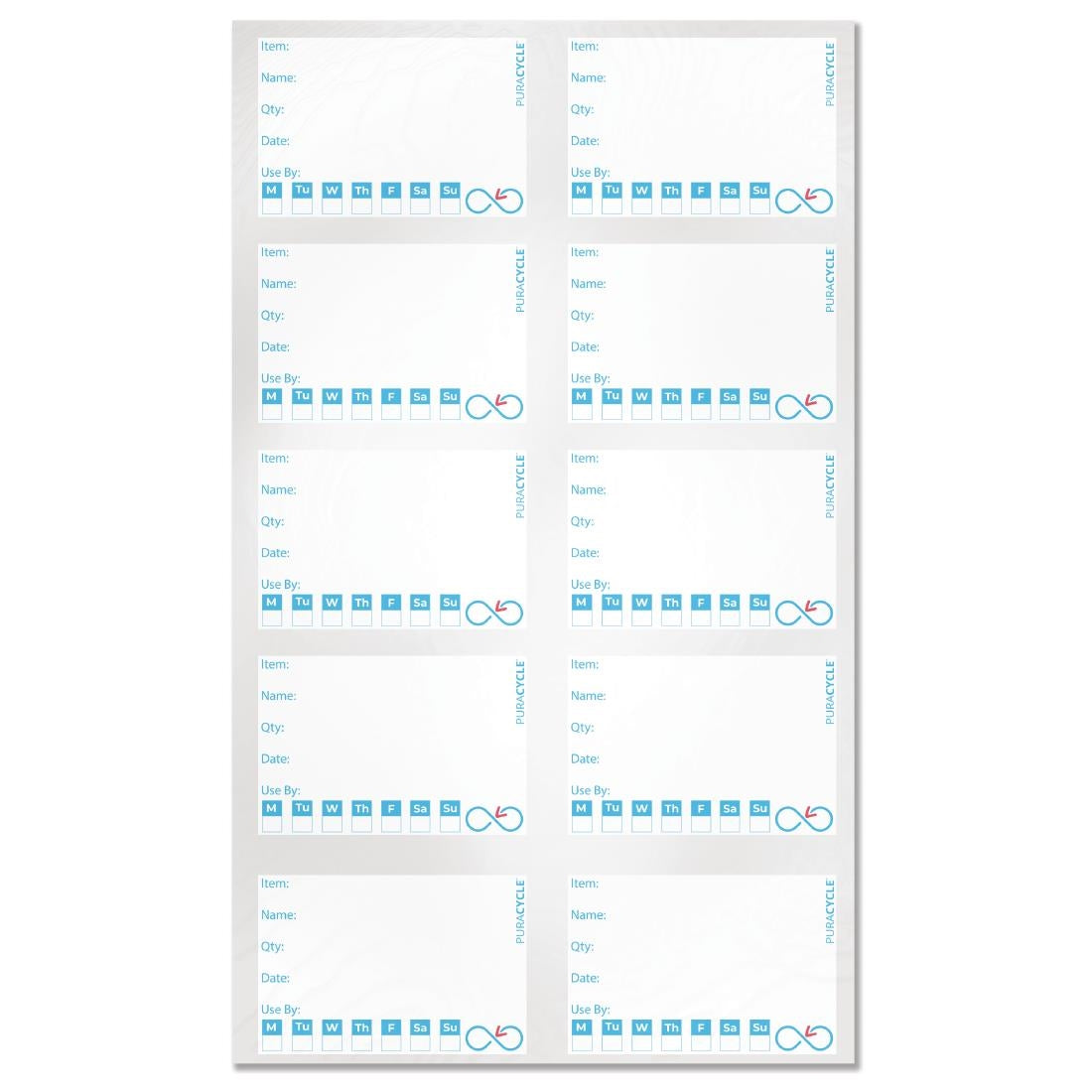 Puracycle Reusable Day Labels (50 Pack) (Pack of 50) • PAS-FB281