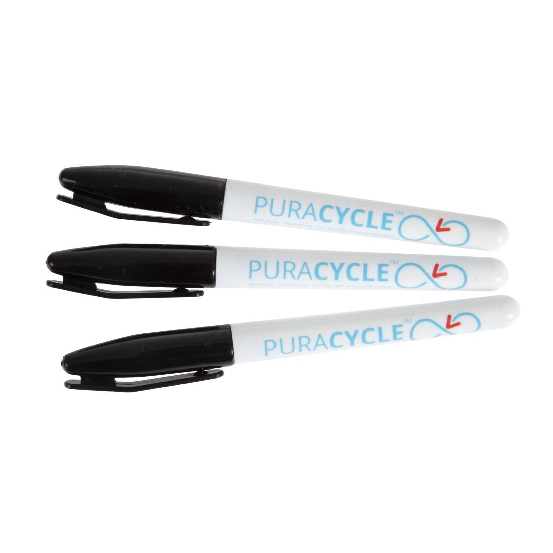 Puracycle Non-Toxic Marker Pens Black (Pack of 3) • PAS-FB284