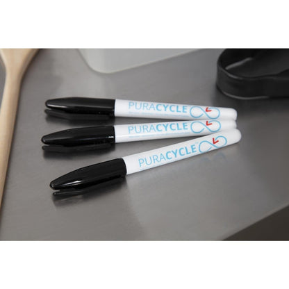 Puracycle Non-Toxic Marker Pens Black (Pack of 3) • PAS-FB284