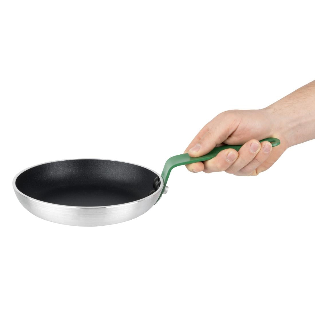 Hygiplas Aluminium Non-stick Teflon Platinum Plus Frying Pan Green Handle 20cm • PAS-HT961
