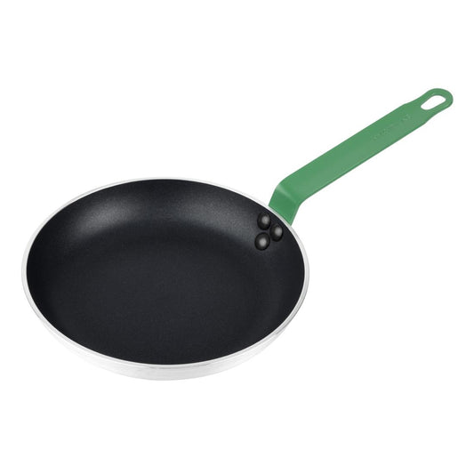Hygiplas Aluminium Non-stick Teflon Platinum Plus Frying Pan with Green Handle 240mm • PAS-HT962
