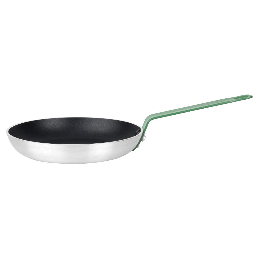 Hygiplas Aluminium Non-stick Teflon Platinum Plus Frying Pan with Green Handle 240mm • PAS-HT962