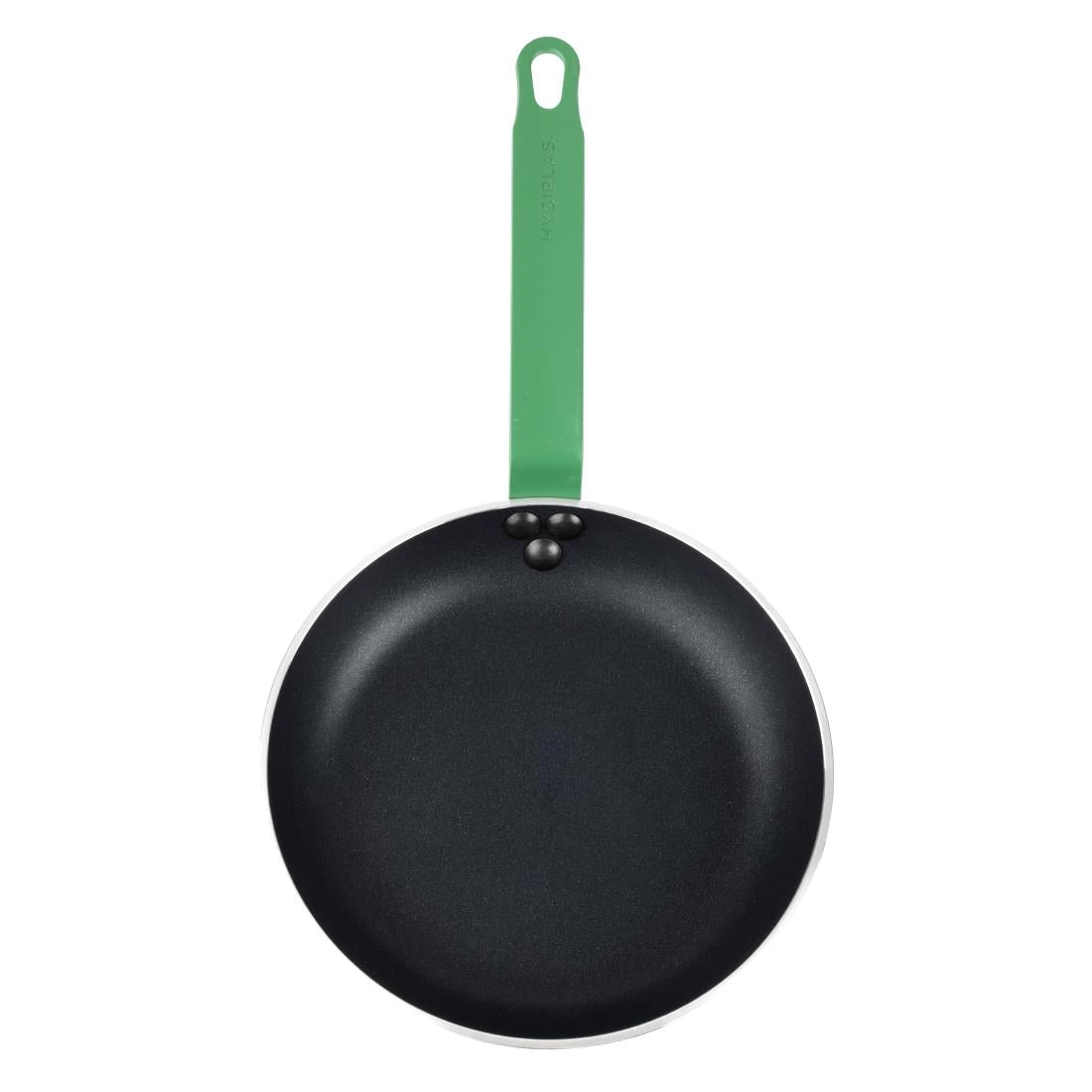 Hygiplas Aluminium Non-stick Teflon Platinum Plus Frying Pan with Green Handle 240mm • PAS-HT962