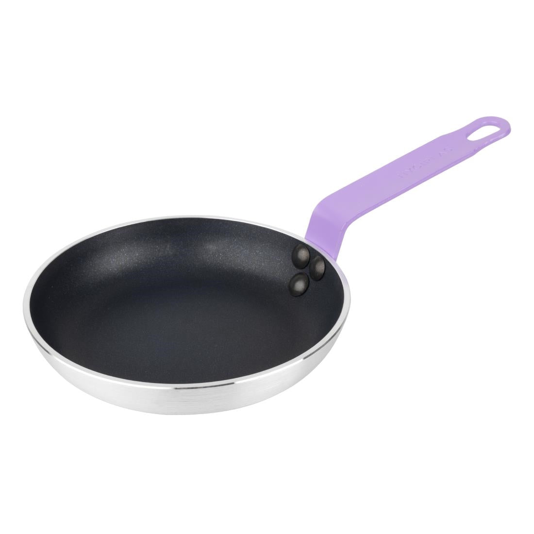 Hygiplas Aluminium Non-Stick Teflon Platinum Plus Frying Pan with Purple Handle 200mm • PAS-HT967