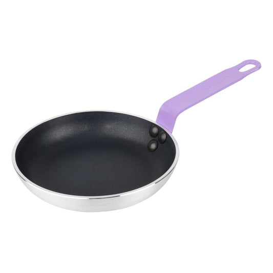 Hygiplas Aluminium Non-Stick Teflon Platinum Plus Frying Pan with Purple Handle 200mm • PAS-HT967