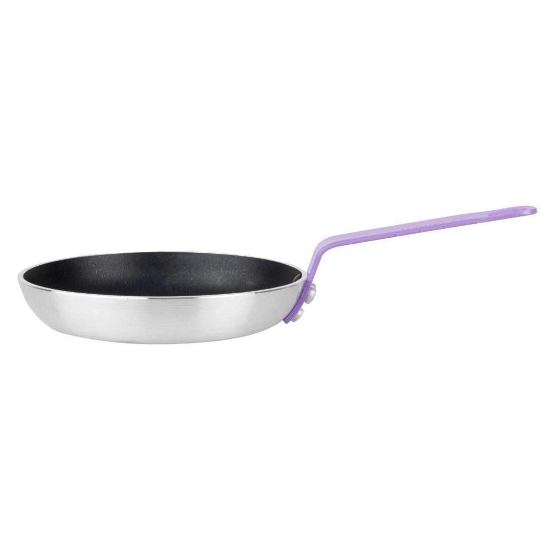 Hygiplas Aluminium Non-Stick Teflon Platinum Plus Frying Pan with Purple Handle 200mm • PAS-HT967