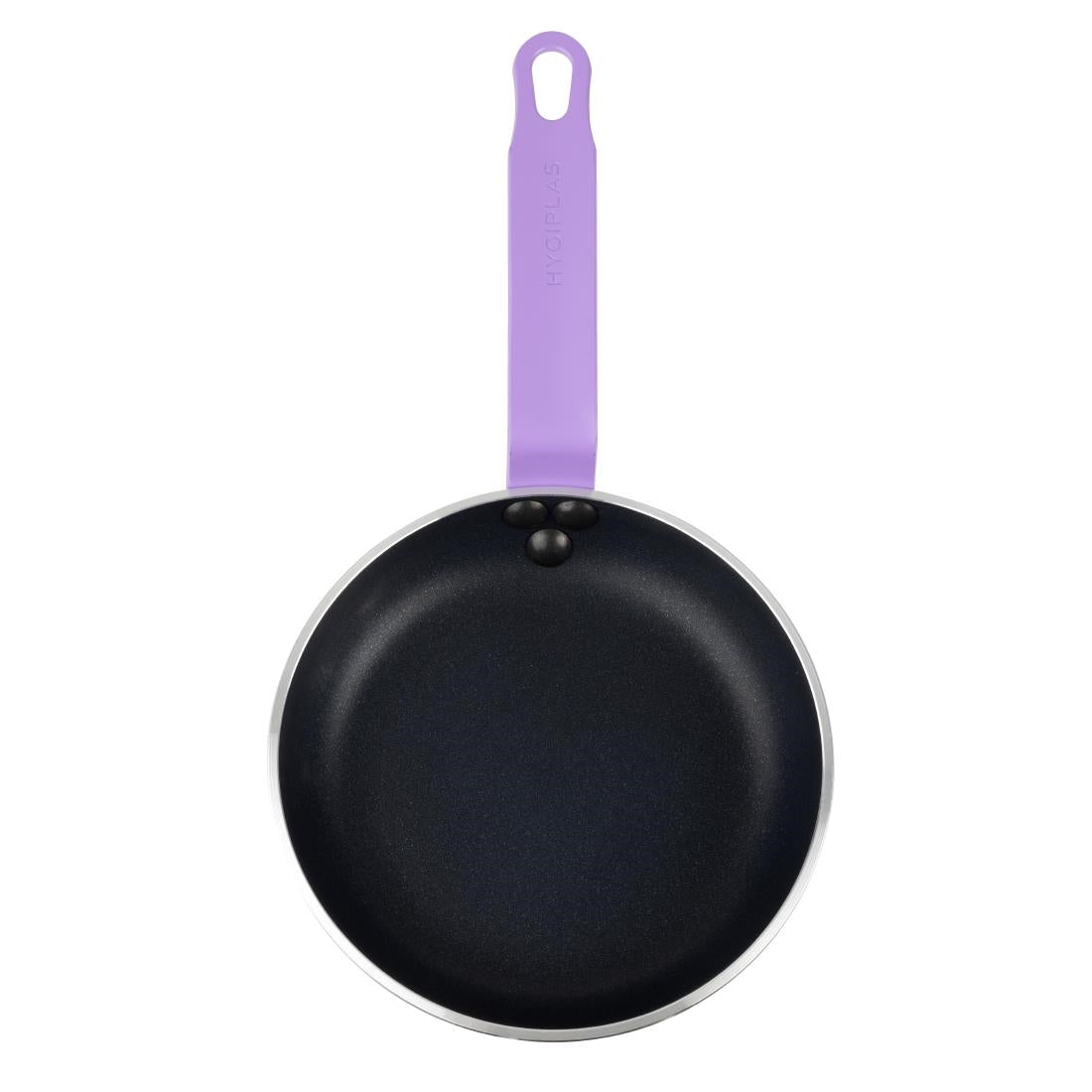 Hygiplas Aluminium Non-Stick Teflon Platinum Plus Frying Pan with Purple Handle 200mm • PAS-HT967
