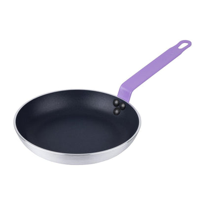 Hygiplas Aluminium Non-stick Teflon Platinum Plus Frying Pan with Purple Handle 240mm • PAS-HT968