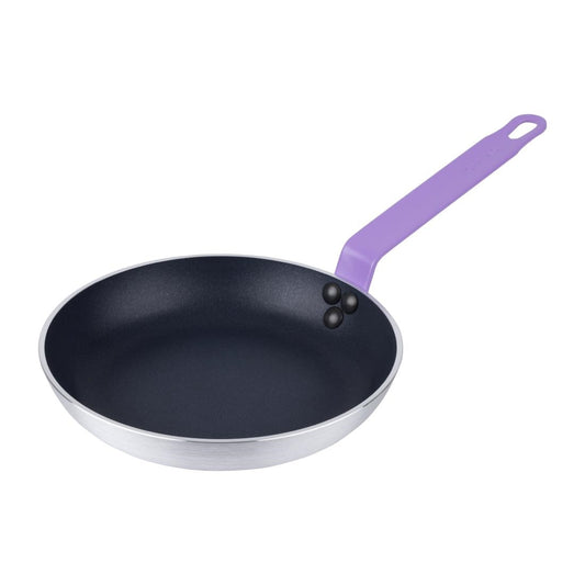 Hygiplas Aluminium Non-stick Teflon Platinum Plus Frying Pan with Purple Handle 240mm • PAS-HT968