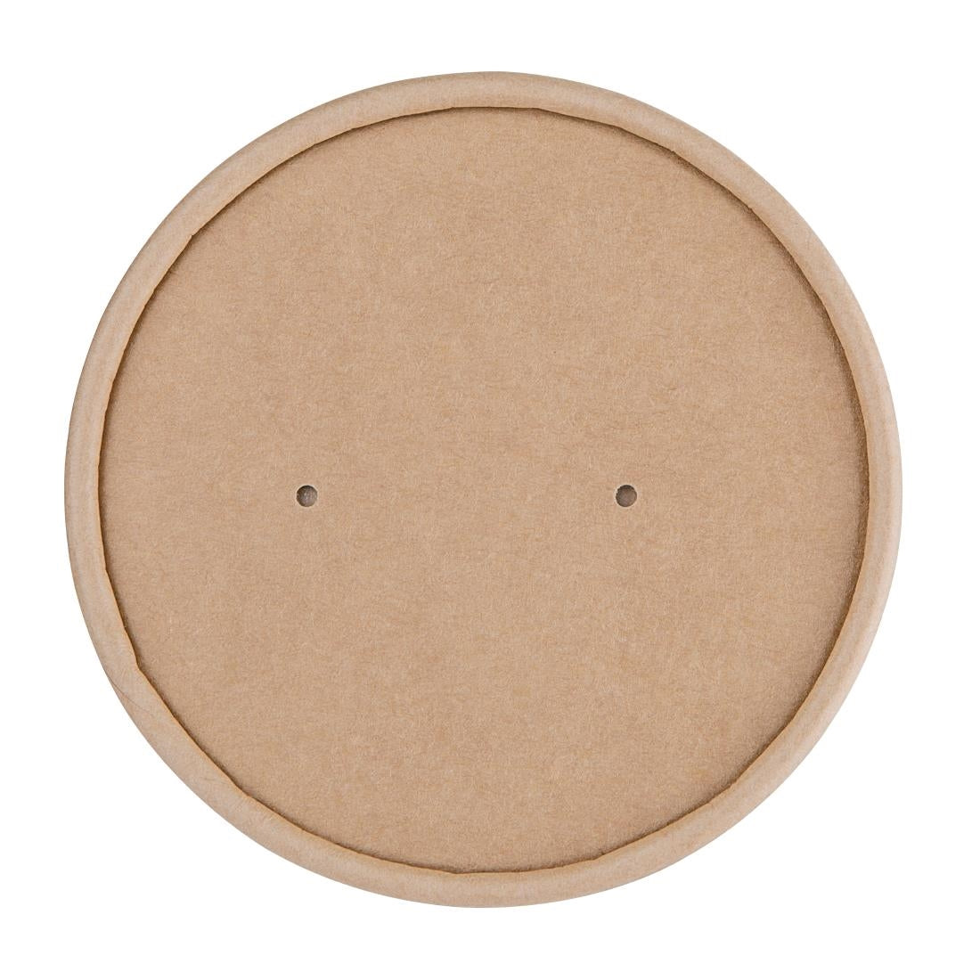 Fiesta Compostable Biodegradable Paper Soup Container Lids 98mm (500 Pack) (Pack of 500) • PAS-FB556