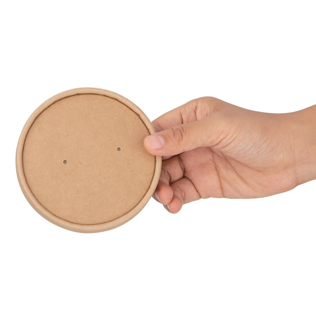 Fiesta Compostable Biodegradable Paper Soup Container Lids 98mm (500 Pack) (Pack of 500) • PAS-FB556