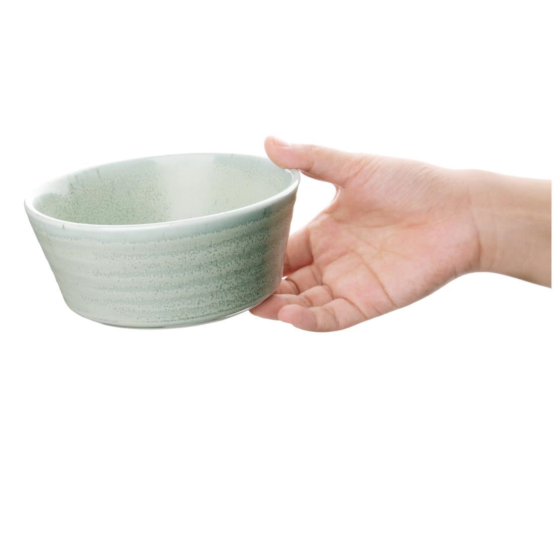 Olympia Cavolo Spring Green Flat Round Bowl - 140mm (6 Pack) • PAS-FB560