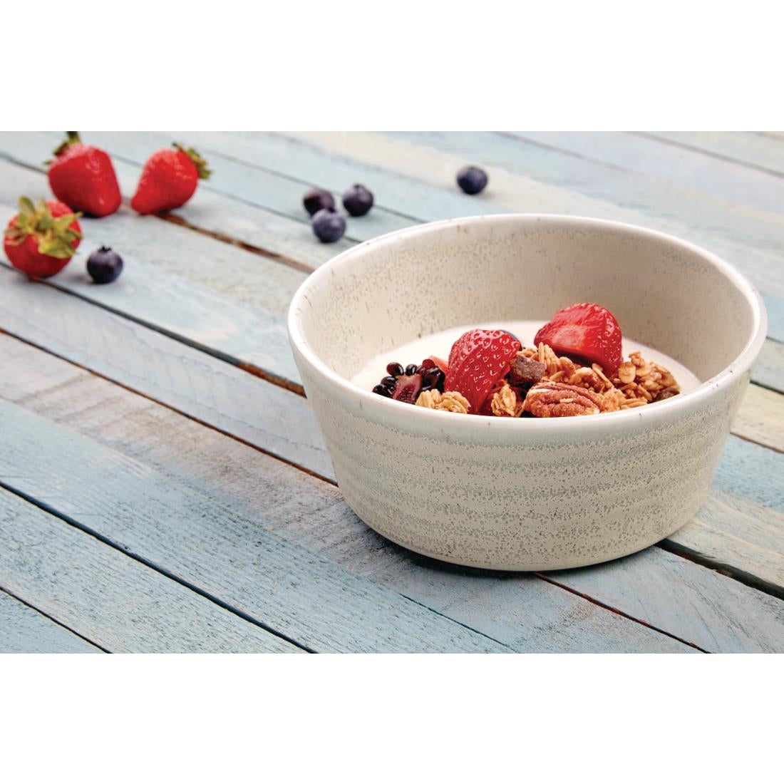 Olympia Cavolo Flat Round Bowls Spring Green 143mm (6 Pack) (Pack of 6) • PAS-FB560