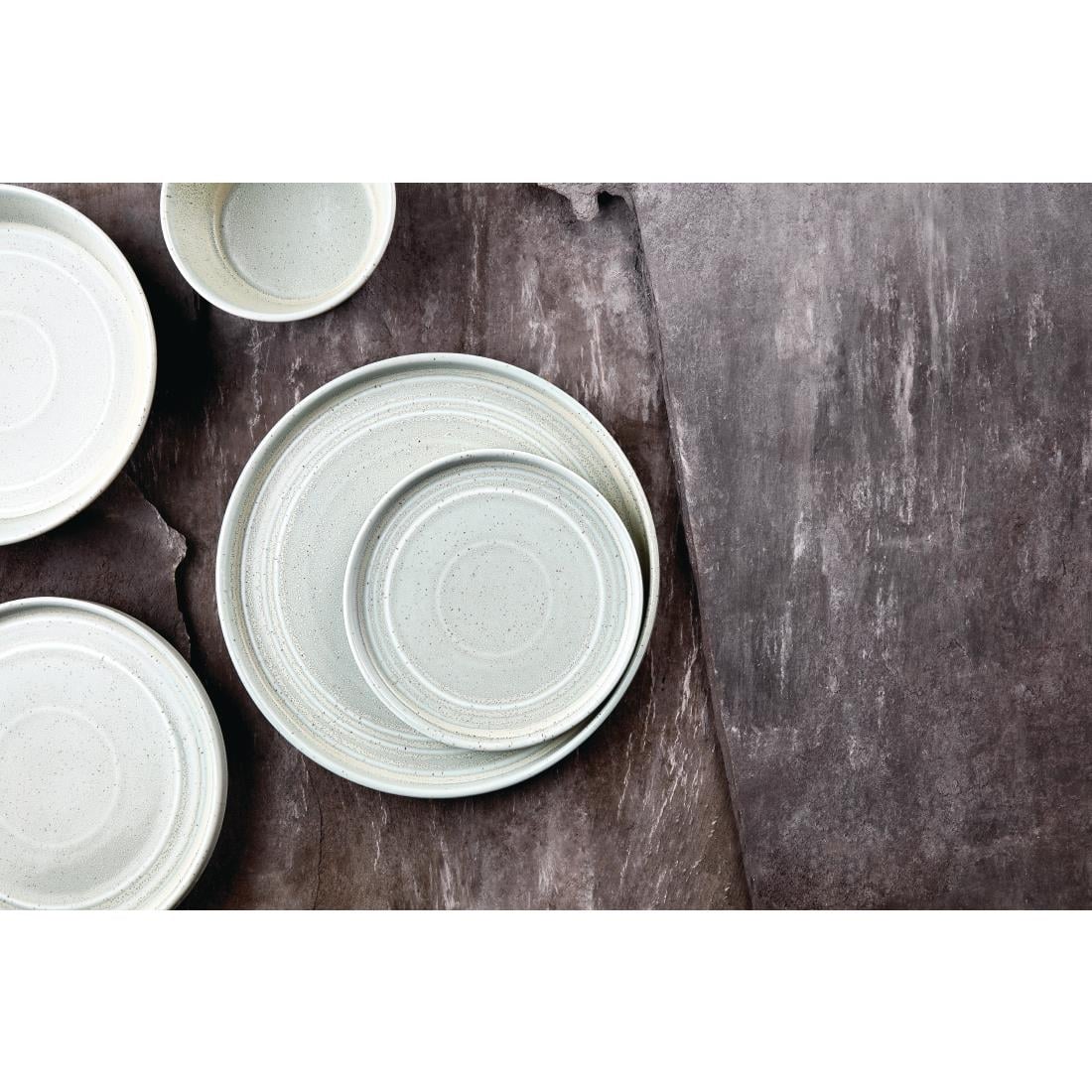 Olympia Cavolo Flat Round Bowls Spring Green 143mm (6 Pack) (Pack of 6) • PAS-FB560