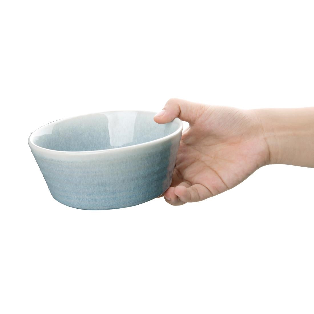 Olympia Cavolo Ice Blue Flat Round Bowl 143mm (6 Pack) • PAS-FB565