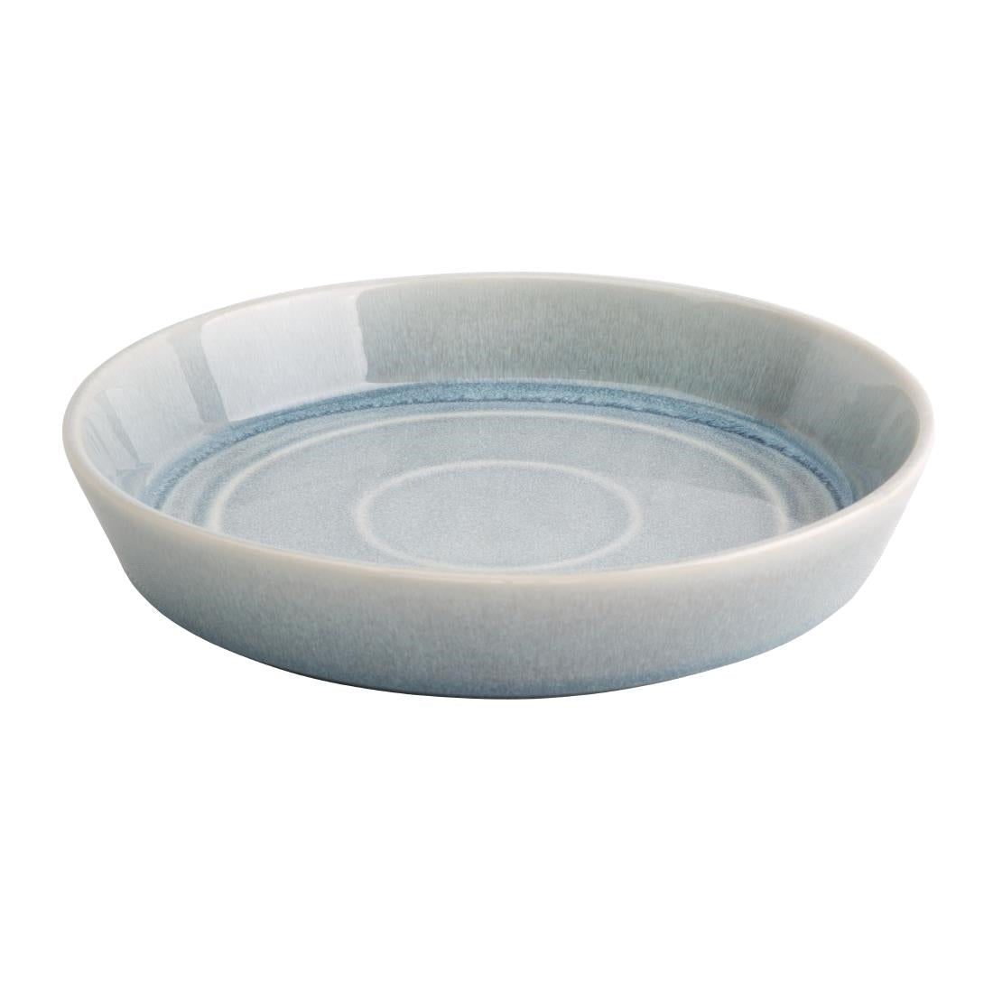 Olympia Cavolo Ice Blue Flat Round Bowl - 220mm (4 Pack) • PAS-FB566