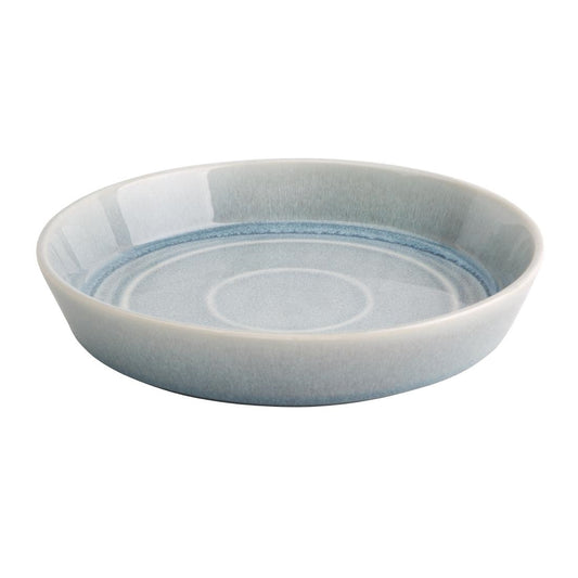 Olympia Cavolo Ice Blue Flat Round Bowl - 220mm (4 Pack) • PAS-FB566