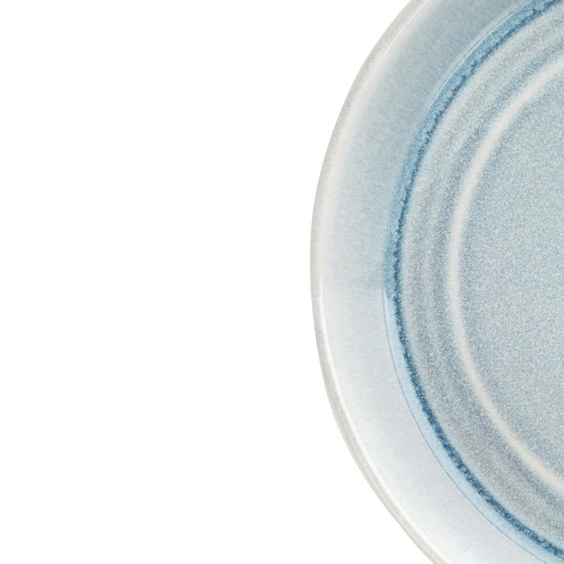 Olympia Cavolo Ice Blue Flat Round Bowl - 220mm (4 Pack) • PAS-FB566