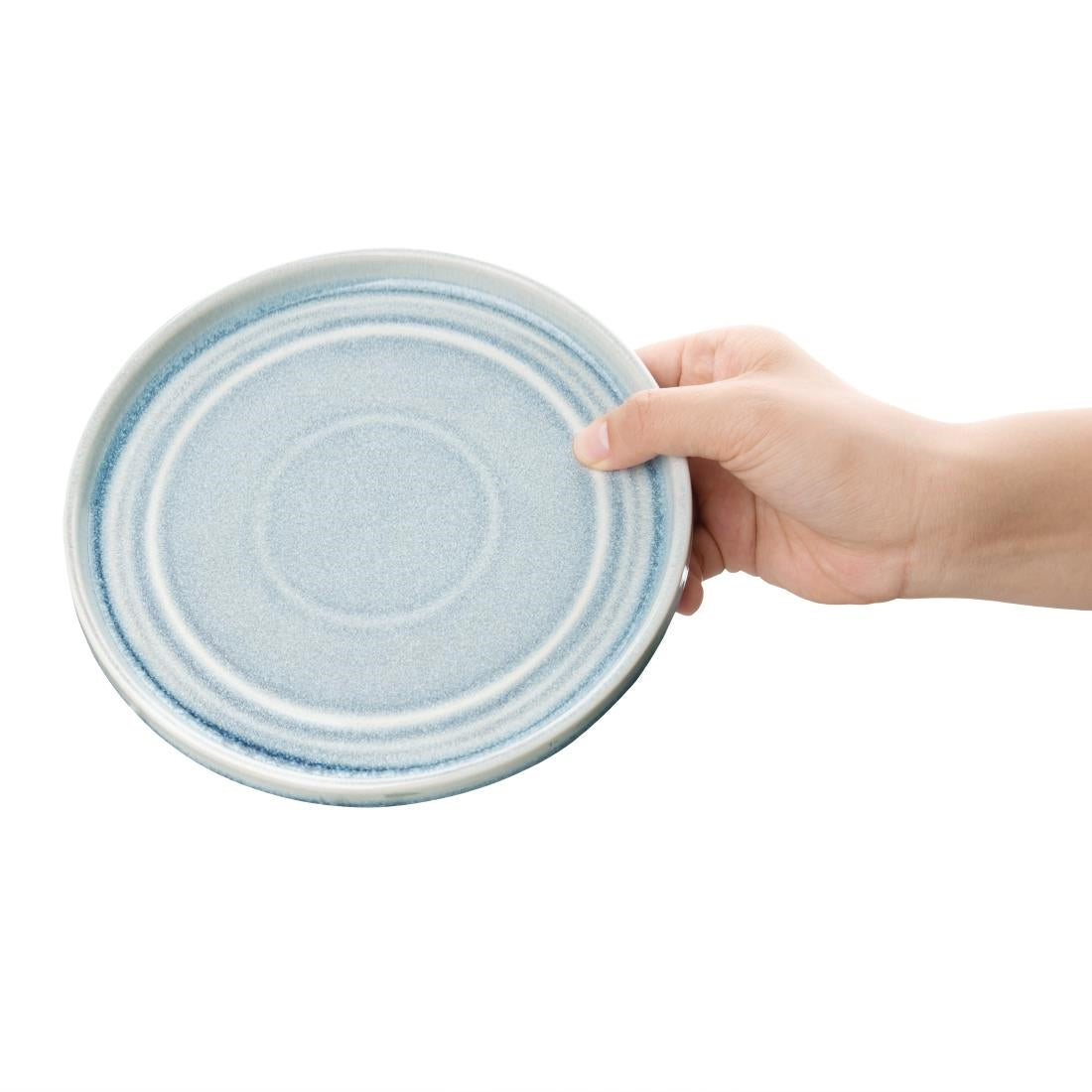 Olympia Cavolo Ice Blue Flat Round Plate - 180mm 7" (6 Pack) • PAS-FB567