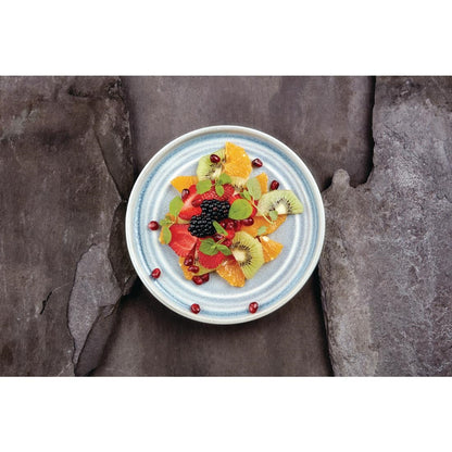 Olympia Cavolo Ice Blue Flat Round Plate - 180mm 7" (6 Pack) • PAS-FB567