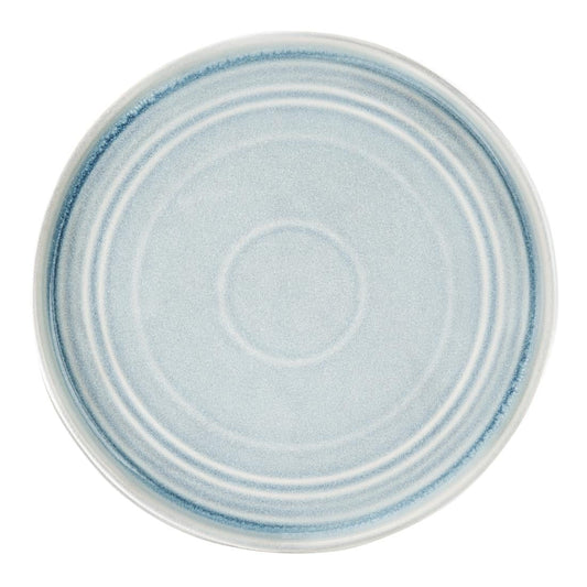 Olympia Cavolo Ice Blue Flat Round Plate - 270mm 10 2/3" (4 Pack) • PAS-FB569