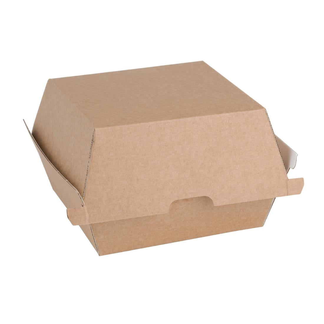 Fiesta Compostable Kraft Burger Boxes Small 105mm (200 Pack) (Small. Pack Quantity: 200) • PAS-FB664