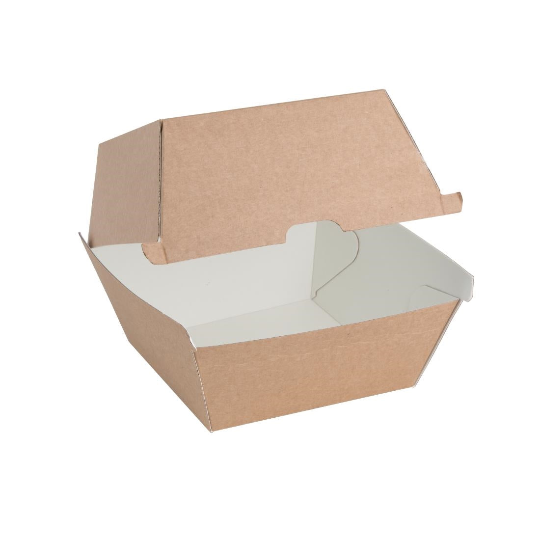 Fiesta Compostable Kraft Burger Boxes Large 112mm (Pack of 150) • PAS-FB665