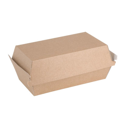 Fiesta Compostable Kraft Food Boxes Small 172mm (200 Pack) (Small. 172(W) x 92(D)mm. Pack Quantity: 200) • PAS-FB666