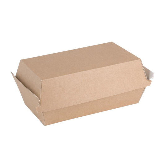 Fiesta Compostable Kraft Food Boxes Small 172mm (200 Pack) (Small. 172(W) x 92(D)mm. Pack Quantity: 200) • PAS-FB666