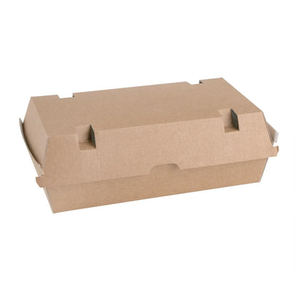 Fiesta Compostable Kraft Food Boxes Large 204mm (Pack of 100) • PAS-FB667