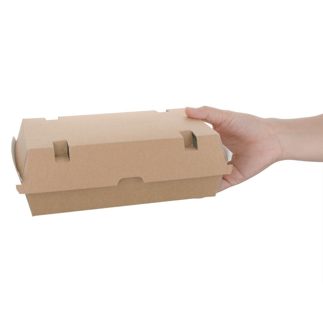 Fiesta Compostable Kraft Food Boxes Large 204mm (Pack of 100) • PAS-FB667