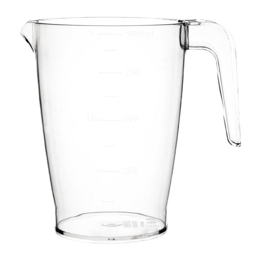 Olympia Kristallon Polycarbonate Stacking Jug 1Ltr • PAS-FB890