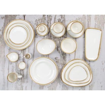 Olympia Kiln Chalk Saucer (Fits FB990) - 160mm 6 3/10" (6 Pack) (160(Ø)mm / 6¼". Pack Quantity: 6) • PAS-FB991