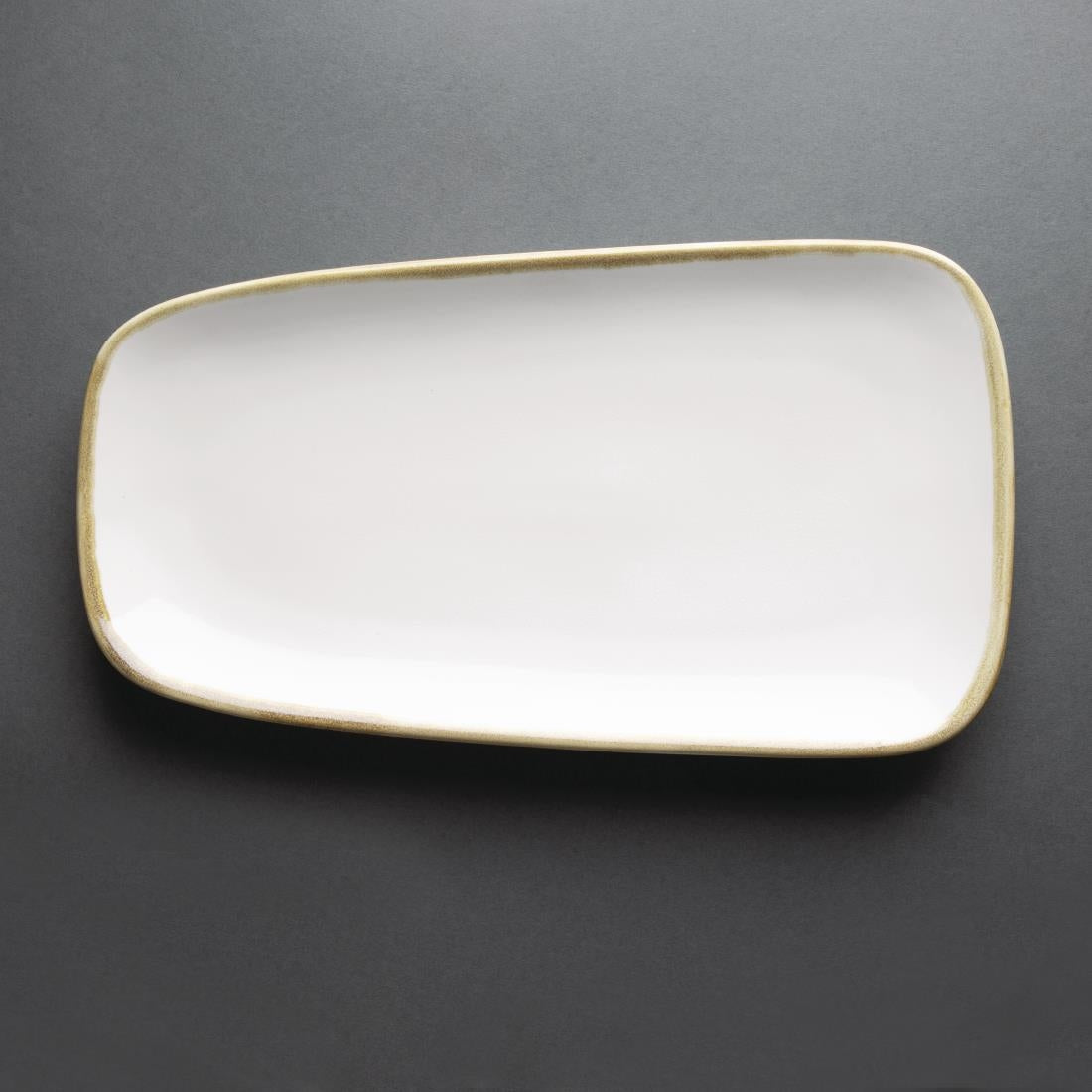 Olympia Kiln Platter Chalk 335mm (4 Pack) (355(W)mm / 14". Pack Quantity: 4) • PAS-FB976