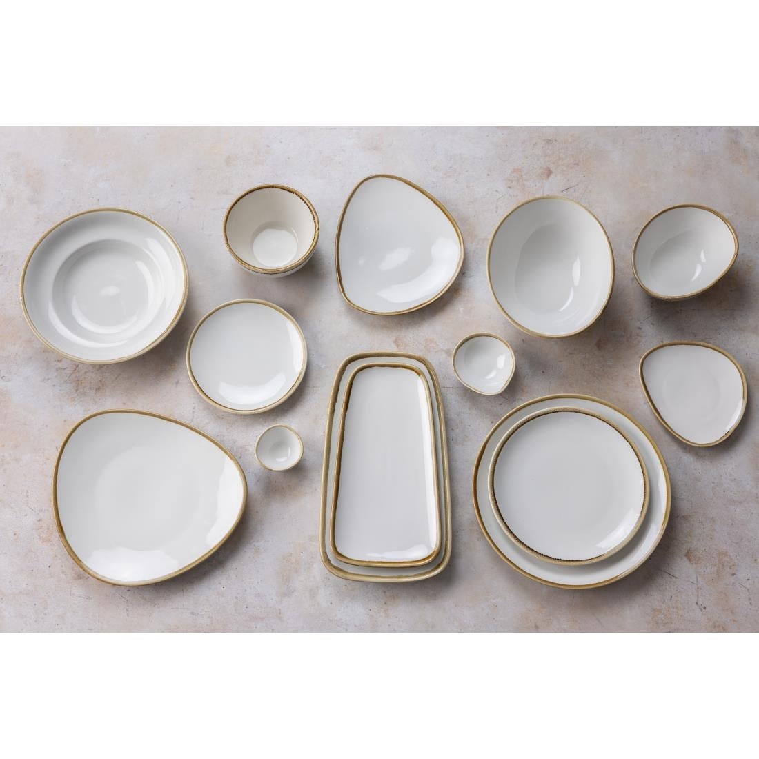 Olympia Kiln Chalk Pasta Bowl - 340ml 11.5fl oz (4 Pack) (250(Ø)mm / 9¾". 340ml. Pack Quantity: 4) • PAS-FB979