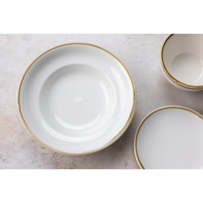 Olympia Kiln Chalk Pasta Bowl - 340ml 11.5fl oz (4 Pack) (250(Ø)mm / 9¾". 340ml. Pack Quantity: 4) • PAS-FB979