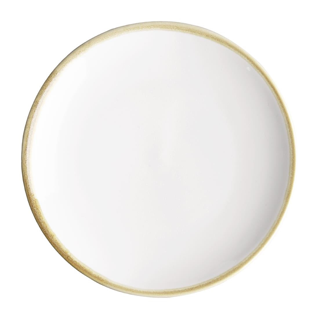 Olympia Kiln Chalk Round Coupe Plate - 180mm 7" (6 Pack) (180(Ø)mm / 7". Pack Quantity: 6) • PAS-FB980