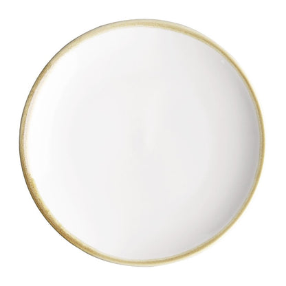 Olympia Kiln Chalk Round Coupe Plate - 180mm 7" (6 Pack) (180(Ø)mm / 7". Pack Quantity: 6) • PAS-FB980