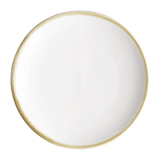Olympia Kiln Chalk Round Coupe Plate - 180mm 7" (6 Pack) (180(Ø)mm / 7". Pack Quantity: 6) • PAS-FB980