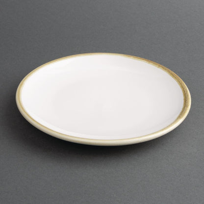 Olympia Kiln Chalk Round Coupe Plate - 180mm 7" (6 Pack) (180(Ø)mm / 7". Pack Quantity: 6) • PAS-FB980