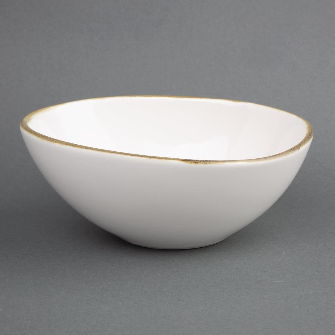 Olympia Kiln Bowl Chalk 215mm 1022ml (4 Pack) (215(Ø)mm / 8½". 1.02Ltr. Pack Quantity: 4) • PAS-FB982