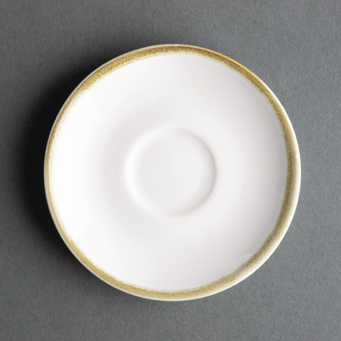 Olympia Kiln Chalk Saucer (Fits FB986) - 115mm 4 1/5" (6 Pack) (115(Ø)mm / 4½". Pack Quantity: 6) • PAS-FB987