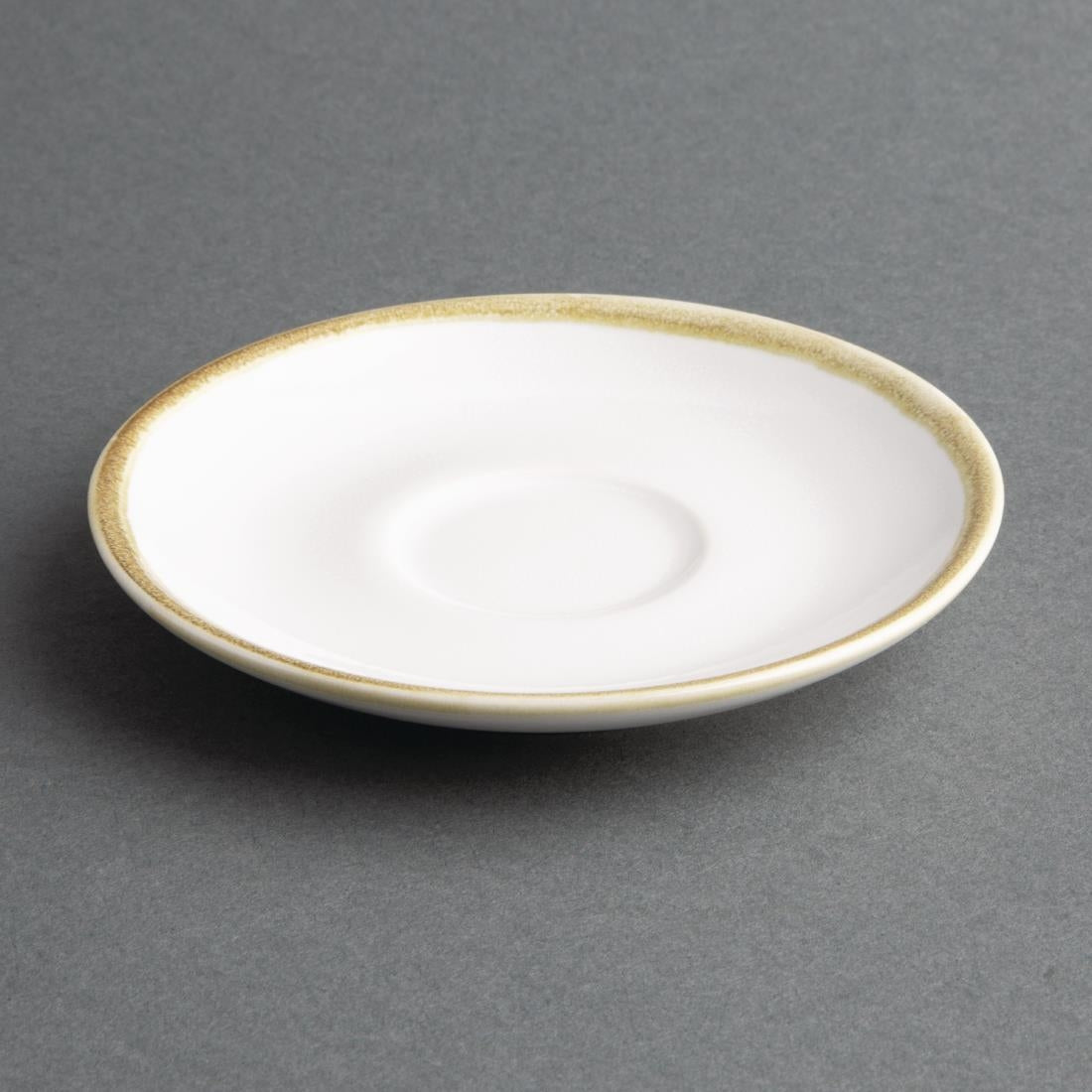 Olympia Kiln Chalk Saucer (Fits FB986) - 115mm 4 1/5" (6 Pack) (115(Ø)mm / 4½". Pack Quantity: 6) • PAS-FB987