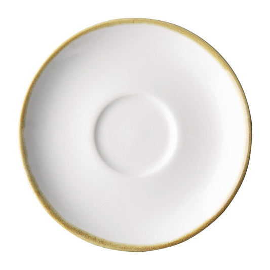 Olympia Kiln Chalk Saucer (Fits FB988) - 140mm 5 1/2" (6 Pack) (140(Ø)mm / 5½". Pack Quantity: 6) • PAS-FB989