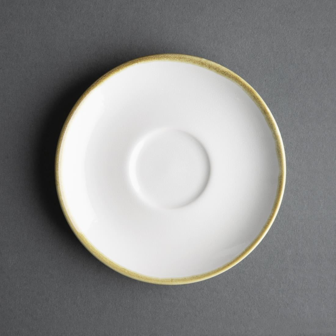 Olympia Kiln Chalk Saucer (Fits FB988) - 140mm 5 1/2" (6 Pack) (140(Ø)mm / 5½". Pack Quantity: 6) • PAS-FB989