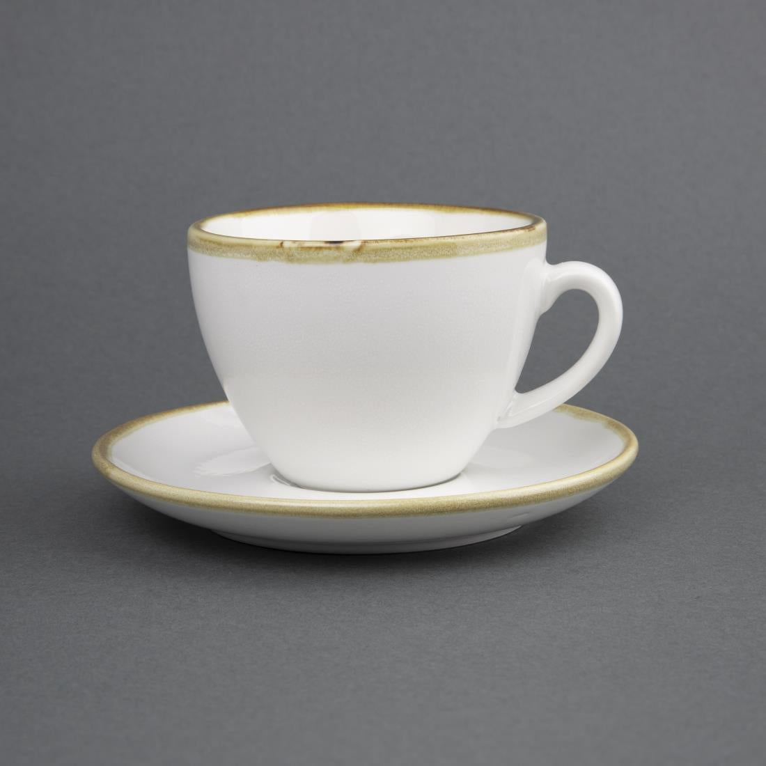 Olympia Kiln Chalk Saucer (Fits FB988) - 140mm 5 1/2" (6 Pack) (140(Ø)mm / 5½". Pack Quantity: 6) • PAS-FB989